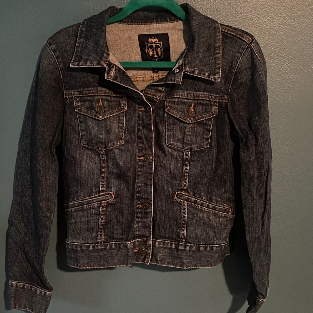 Talbots Medium Wash Jean Jacket - image 1